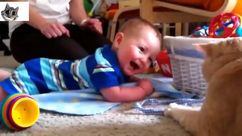 Funny babies Compilation try not to laugh random