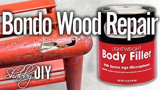 How to repair damaged wood using bondo filler