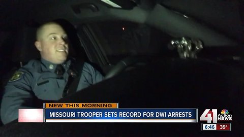 Trooper in Jackson County continues to lead Missouri in number of DWI arrests