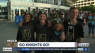Vegas Golden Knights fans strut fashions before first game