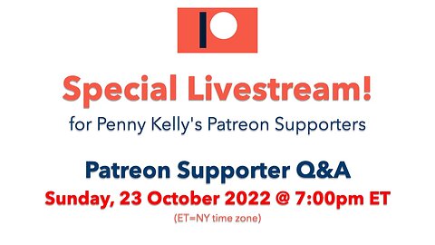 RECORDING 📌 [23 October 2022] 📌 Special Patreon Livestream!