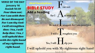 BIBLE STUDY EPISODE 34 A Message from God