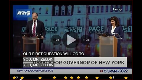 New York Gubernatorial Debate Governor Kathy Hochul (D-NY) and Representative Lee Zeldin (R-NY)