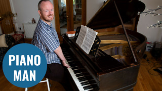 Man born without elbows defies all odds by learning to play the piano