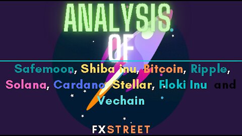 Analysis of Safemoon, Shiba inu, Bitcoin, Ripple, Solana, Cardano, Stellar, Floki Inu and Vechain