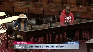 I spoke at the Public Safety Committee Meeting inside the city council Chambers this evening 3/27/23