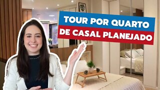 Tour por quarto de casal planejado em duas cores! | Dicas e Inspirações de decoração