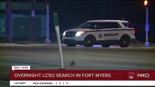 Lee County Sheriff's Office setup perimeter in Fort Myers