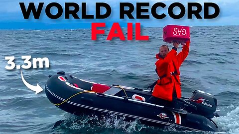 I RAN OUT OF FUEL Trying To Cross the Irish Sea | World Record Attempt