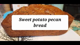 Special request sweet potato pecan bread #sweetpotato #bread