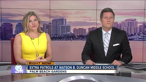 Online threat prompts additional officer at Watson B. Duncan Middle School in Palm Beach Gardens