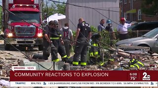 Community reactions to explosion