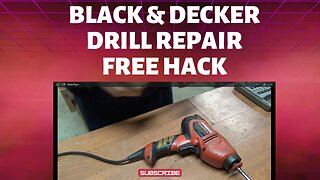 black & decker drill repair