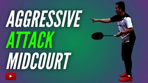 Aggressive Attack Midcourt - Badminton Doubles Lessons - Coach Kowi Chandra - Indonesian Subtitles