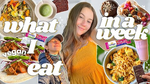 *Honest* what I eat in a week!🌿( food freedom + vegan recipes )