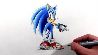 Drawing Sonic Dreamcast Era - Sonic Adventure