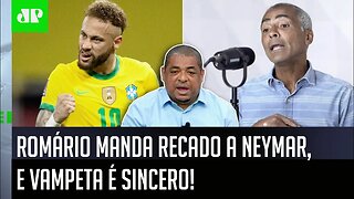 "Cara, ISSO que o Romário FALOU do Neymar é..." Vampeta É SINCERO sobre RECADO na Seleção Brasileira