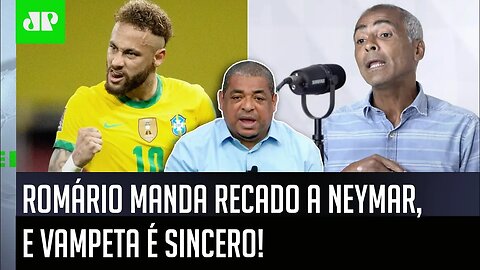 "Cara, ISSO que o Romário FALOU do Neymar é..." Vampeta É SINCERO sobre RECADO na Seleção Brasileira