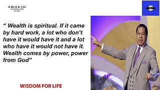 Pastor Chris Quote: Wisdom for Life 1