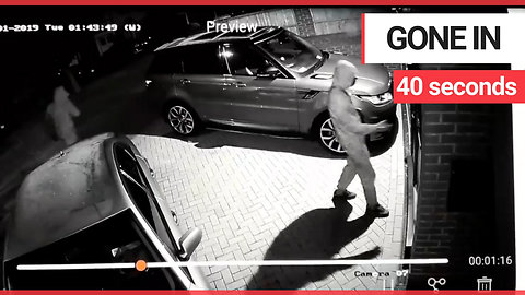 Three masked thieves steal £60,000 keyless car from driveway