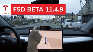 Good beta, bad beta, polite beta. Tesla FSD 11.4.9