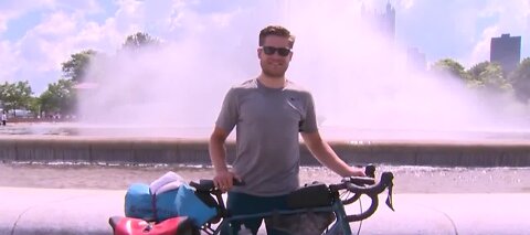 Man takes epic bike trip during pandemic