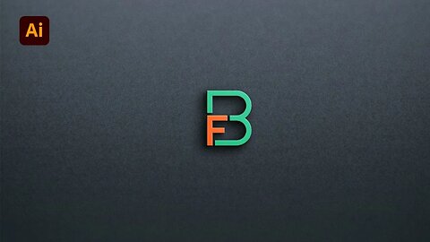 How to design BF logo | Logo Design Tutorial | Adobe Illustrator Tutorial