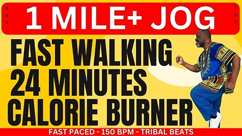 Jogging Fast Walking 1 Mile+ Workout: Burn Calories & Boost Endurance in Just 24 Minutes | 150 BPM