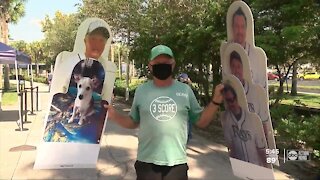 Rays fans excited to pick-up their cutouts from Tropicana Field