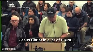 Community In UPROAR Over Jesus Christ Depicted In A Jar Of Urine IN The School Curriculum