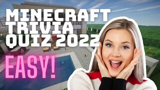 Minecraft Trivia Quiz 2022 | Level Easy (Test Your Knowledge)
