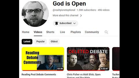 #kjv #KJV | What is #Open_Theism with Chris Fisher of @realityisnotoptional on YT