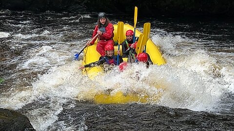 Water rafting in Snowdonia