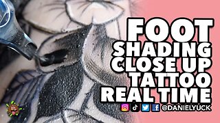 Foot Shading Tattoo Real Time