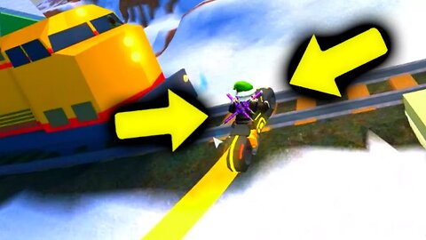 CAN A VOLT BIKE STOP THE TRAIN IN JAILBREAK? (Roblox Tron Bike)