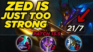 Get Yourself Out Of LOW ELO with Zed in Patch 13.5