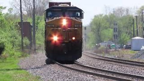 CSX Q010 Intermodal Train with DPU From Berea, Ohio May 1, 2021