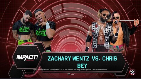 Impact Wrestling Zachary Wentz vs Chris Bey