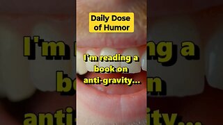 "I'm reading a book on anti-gravity..." #shorts #Funny #Subscribe
