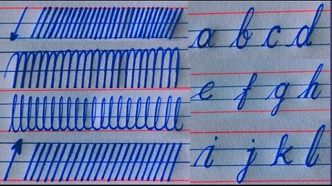 English handwriting basic strokes / cursive writing kayse sudhare / cursive writing tutorials