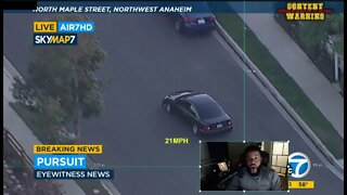 WATCH LIVE POLICE CHASE! IT'S CRAZY! 3 Vehicles STOLEN CALIFORNIA