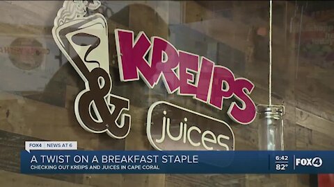 Kreips and juices in Cape Coral gives an old sweet a new twist