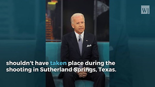 Joe Biden Says the Man Who Shot the Texas Church Shooter Shouldn't Have Had an AR-15