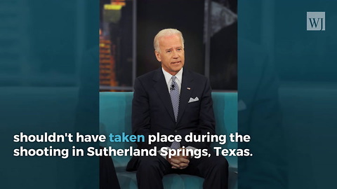 Joe Biden Says the Man Who Shot the Texas Church Shooter Shouldn't Have Had an AR-15