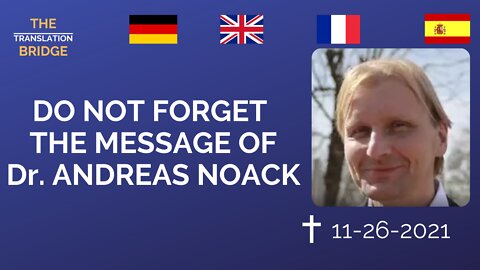 REMINDER: DO NOT FORGET DR NOACK'S MESSAGE