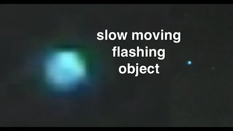 Flashing Object Captured on Sionyx Aurora Pro