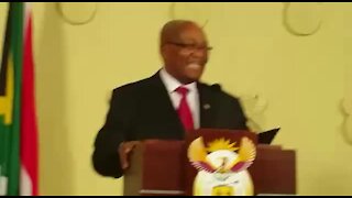 With the signature giggle, Zuma bows out (RU9)