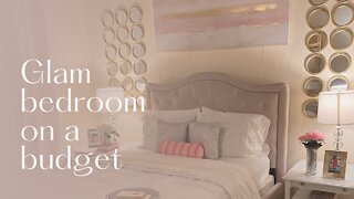 Glam bedroom on a budget!
