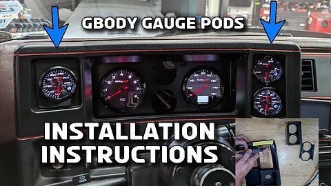 Stebbins Garage Gauge Pod Install for 78-88 G-body