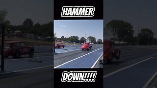 Hammer Down! Vintage Gassers Drag Racing! #shorts